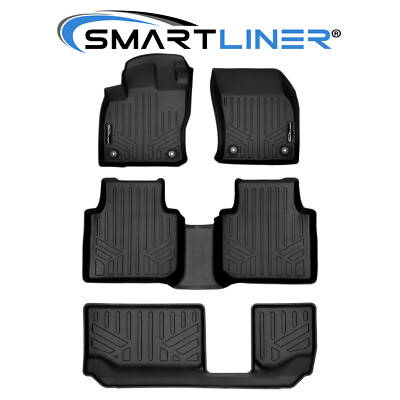 SMARTLINER Custom Fit Floor Mats 3 Row Liner Set OEM 2018-2024 Volkswagen Tiguan