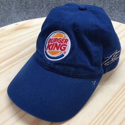 Burger King Tony Stewart 14 NASCAR Baseball Cap Mens Blue One Size Adjustable