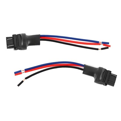 3157 Socket 2-Pack Harness Plug Connectors - For LED Turn Signal & Brake Lights Turn Signal Brake Light Plug - Foto 5
