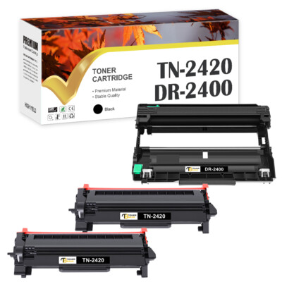 Drum & 2x Toner Kompatibel Brother DR2400 TN2420 HL-L 2310D 2350DW 2357DW 2370DN