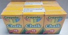 12 BOXES PACKS of Crayola Chalk, Assorted Colors 12 Per Box/Pack Non-Toxic