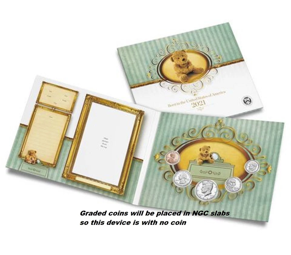 2021 US Mint BIRTH SET 5-Coin-Set Dime Half Penny Nickel Quarter NGC PF69 UC FR - Image 2 of 4