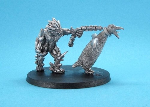 Ral Partha Fantasy Christmas ICE GOLEM WITH ATTACK PENGUIN Miniature XM 1807 R - Picture 3 of 3