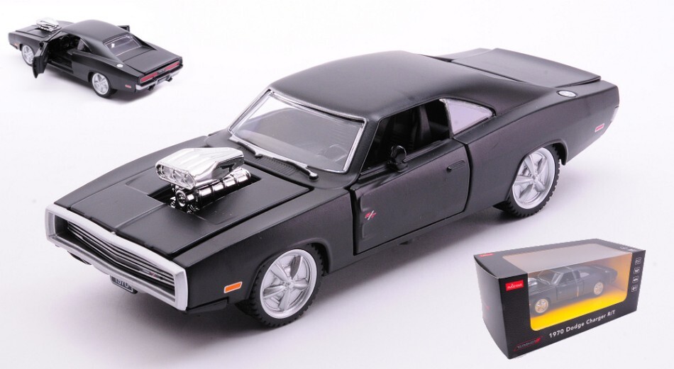 Modellino auto scala 1:36 DODGE CHARGER RT 1970 SOUND ENGINE modellismo statico