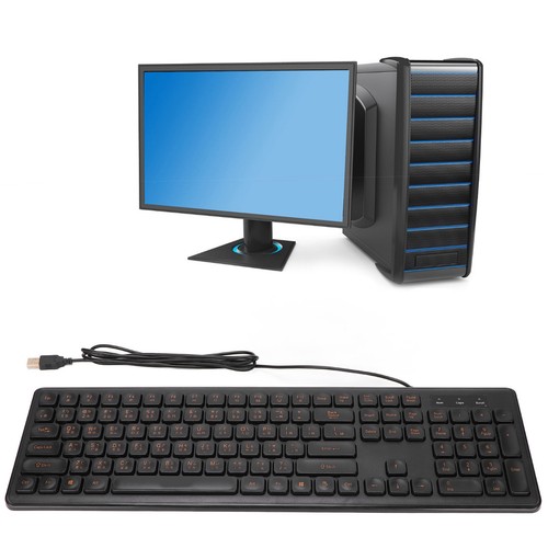 Chinese Keyboard USB Wired Comfortable Hand Feel Low Noise Bilingual Chinese New - Picture 9 of 22