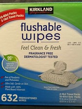 Moist Flushable Wipes Premoistened Camping Toilet Paper Travel Pack Septic Safe