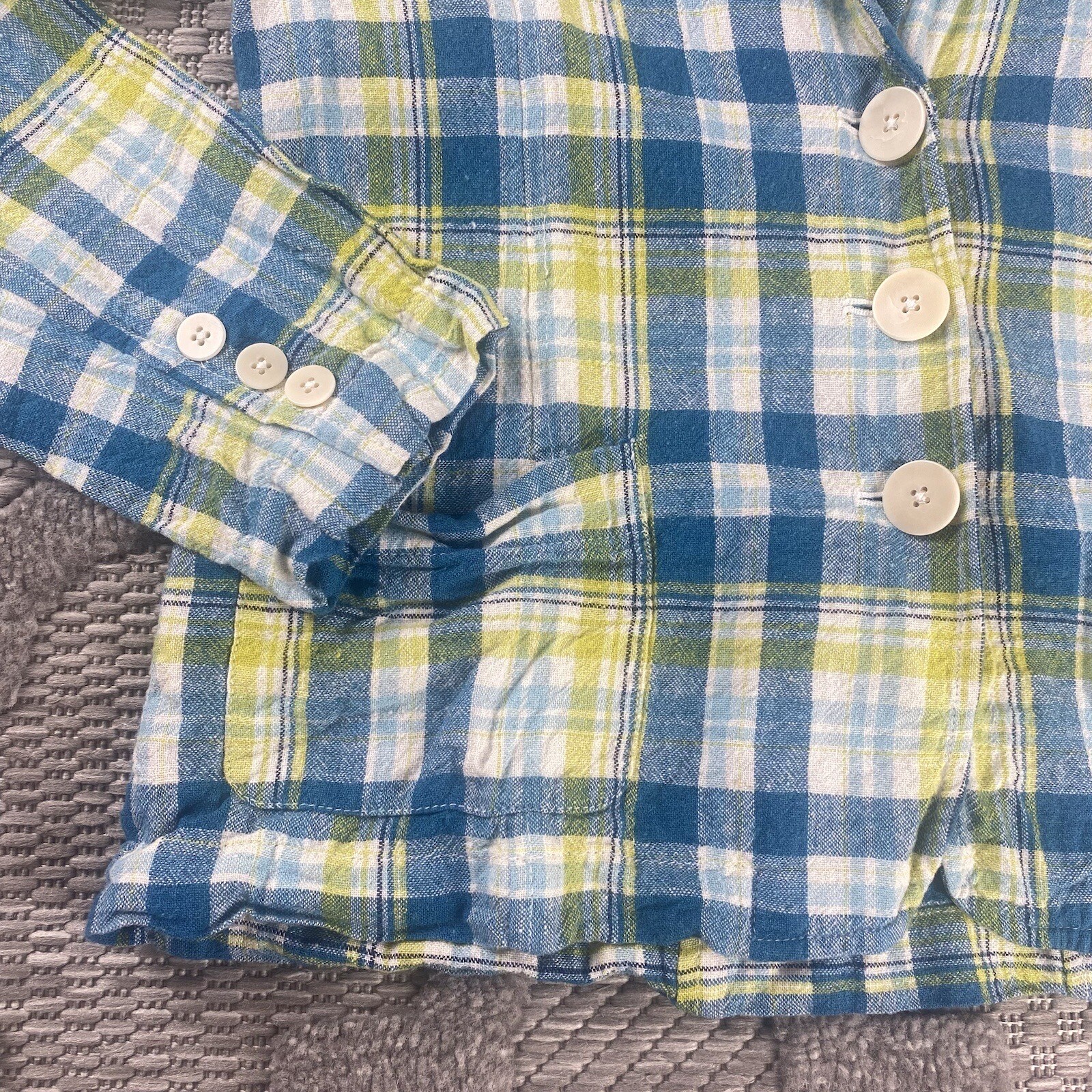 Pendleton Blazer Womens Size Large Button Blue Ye… - image 7