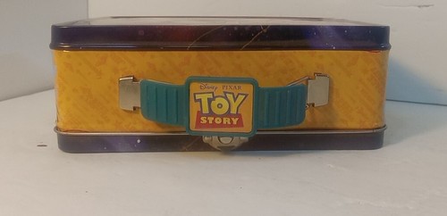 2012 Disney Toy Story Tin Storage, Lunch box "Space Cowboyz" w/ Woody & Buzz - Picture 5 of 10