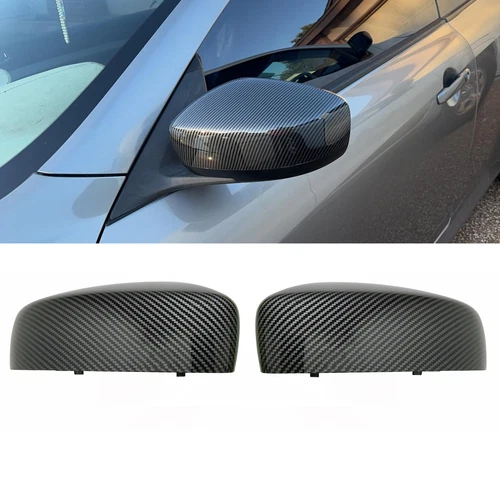 Carbon Fiber Pattern Side Wind Mirror Cover Caps For 2008-2013 INFINITI G37 G25