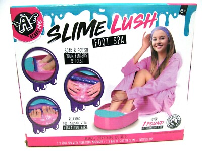 Slime Lush Foot Spa Glitter Slime Vibrating Pedicure Station NIB byAngel Academe