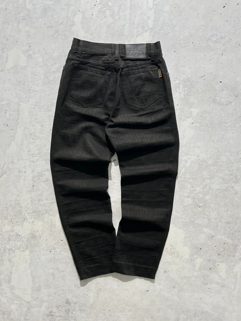Vintage Fendi Zucca Monogram Jeans (Women's W30 x L28) UK