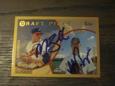 MATT BELISLE MATT RONEY DUAL SIGNED AUTOGRAPHED 1999 TOPPS ROOKIE RC CARD