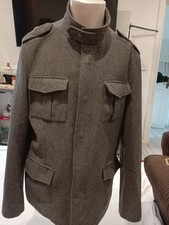 Original Ben Sherman Man Wool Blend Heavy Duty Jacket Size Xl Fit Chest 42rins