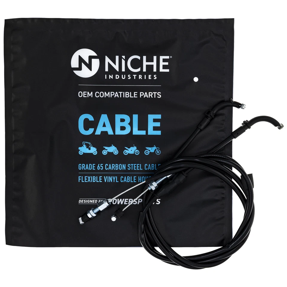 NICHE Push Pull Throttle Cable for Yamaha TT225 WR400F YZ400F 1VJ-26302-00-00 - Image 2 of 4