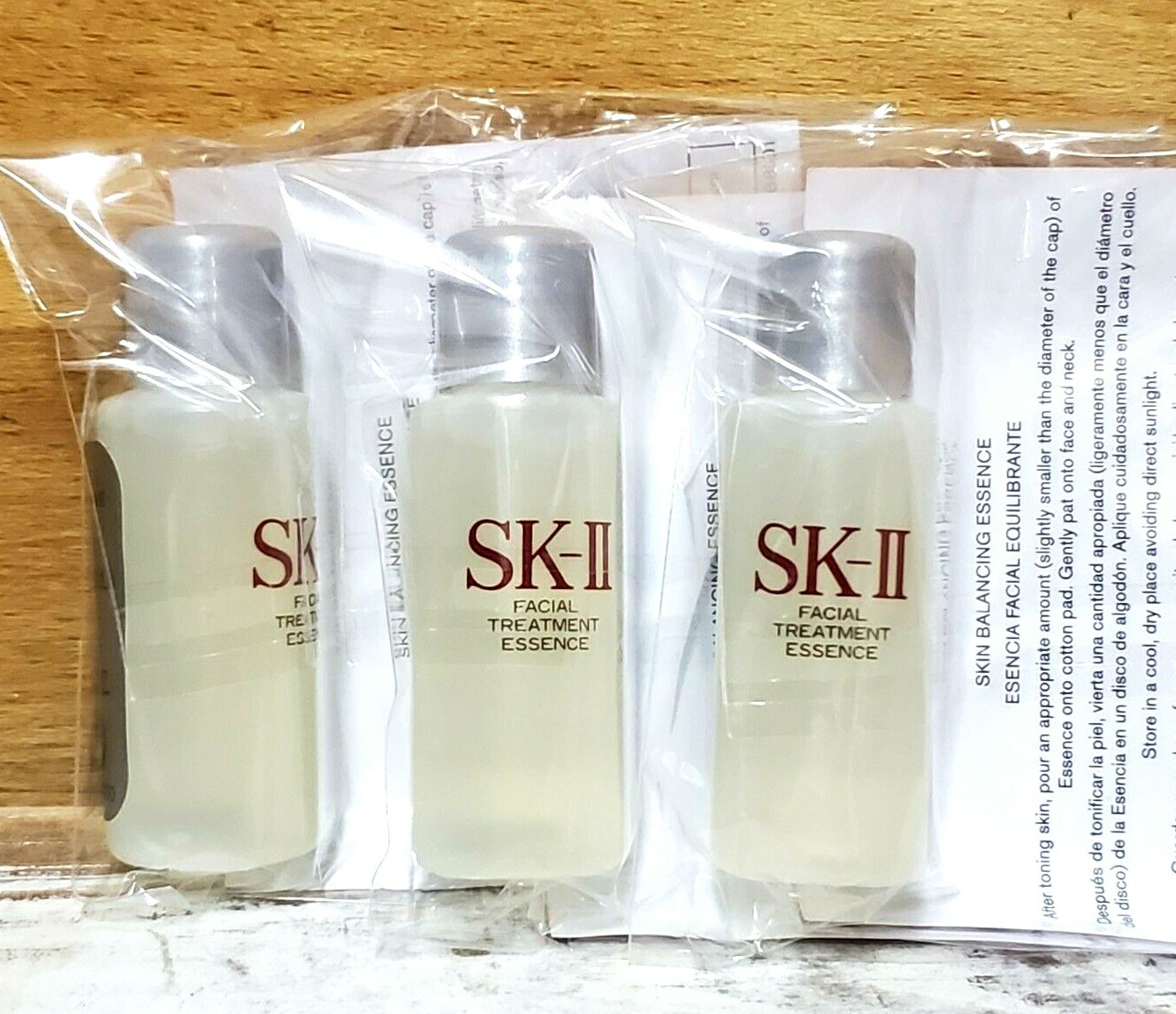 3X ~ SK-II SK2 Facial Treatment Essence ~ 0.3 oz sample size