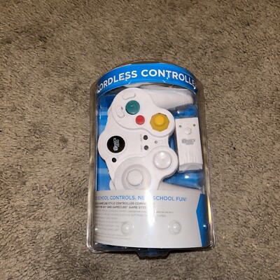New Block Head Wireless GameCube Wii Controller Cordless w/ Dongle ...