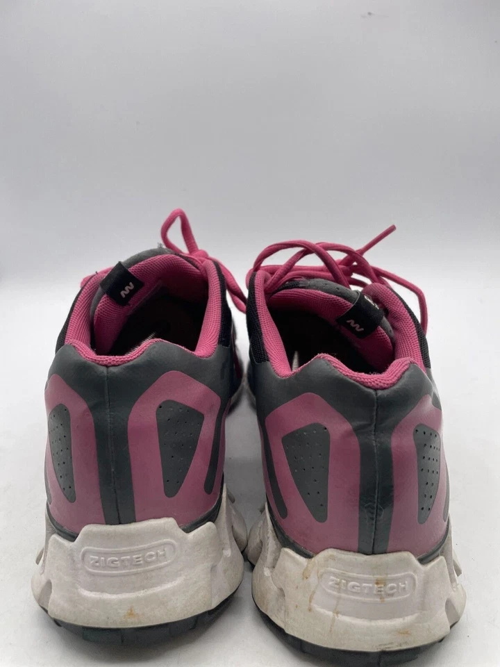 Zapatillas deportivas Reebok Zigtch para mujer talla 9,5 negras de malla con cordones bajas Foto 3 de 4