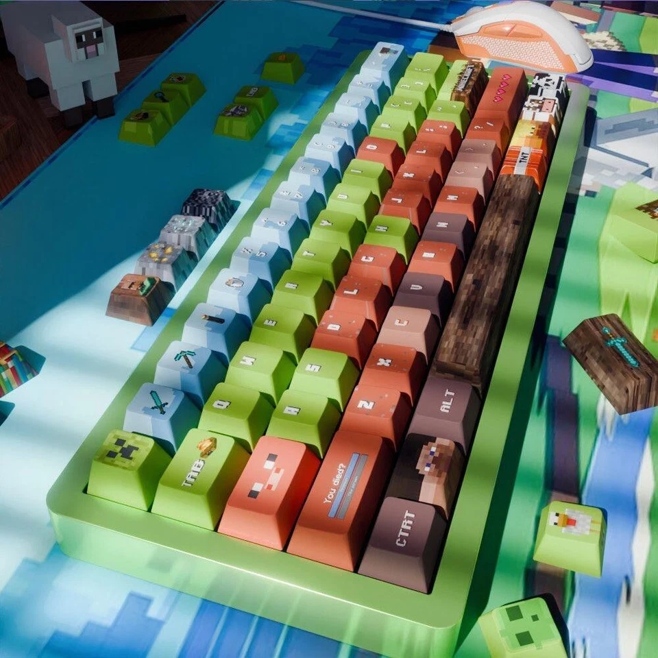 Game Minecraft Pixel Keycap Set of 139 PCS - Image 3 of 4