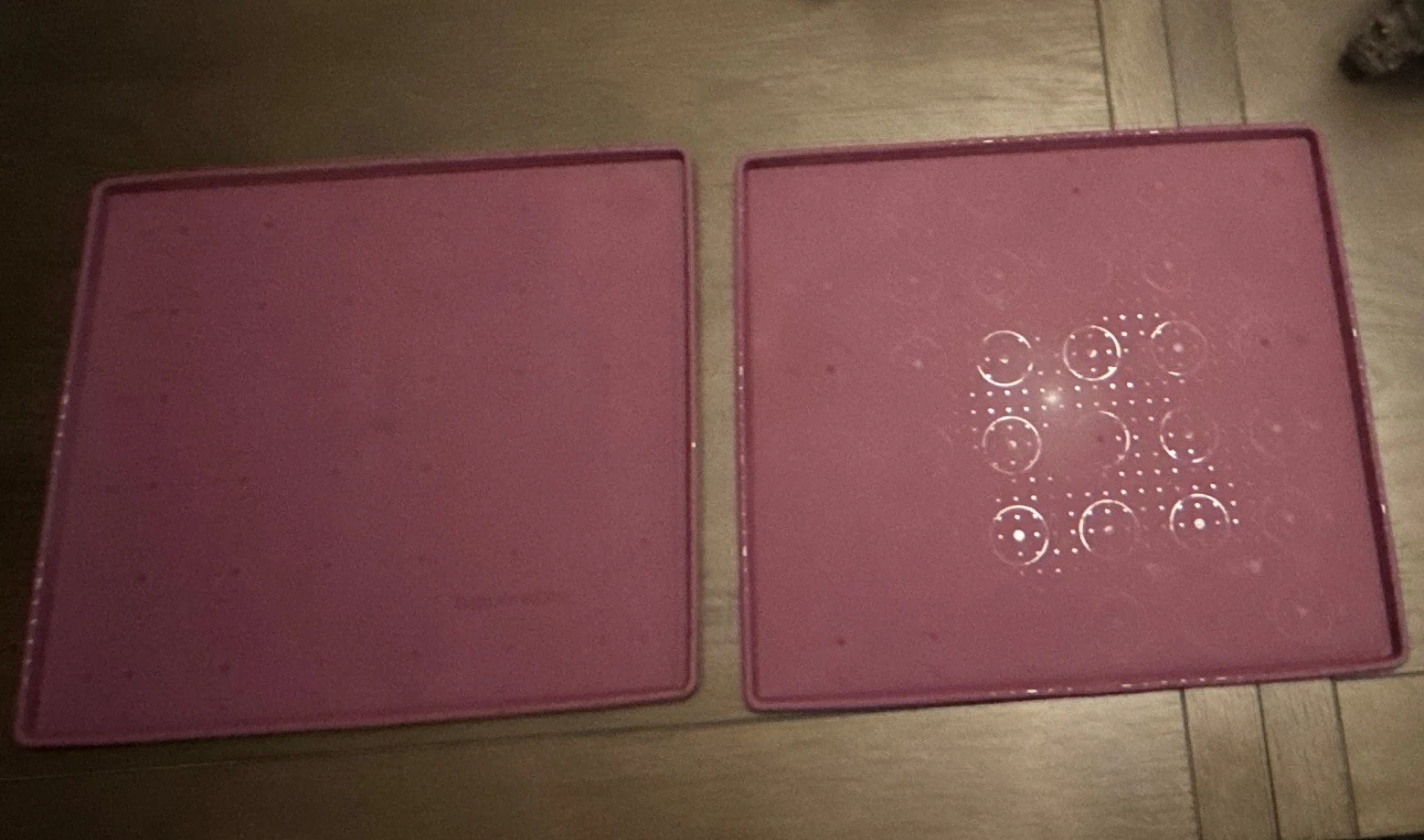Tupperware Purple Square Silicone Non-Stick Baking Mats 2-Piece Set