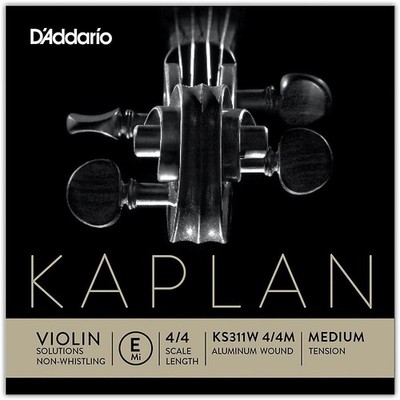 D'Addario KS 311W Kaplan Solutions 44 Size NonWhistling Violin E String Wound