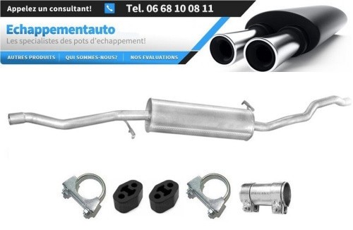 Silencieux central Ford Galaxy 1.9 TDi 2003-2006 homologué E