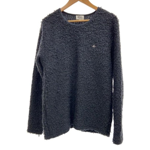 Vivienne Westwood Man, Vivienne Westwood MAN Knit Sweater (Lightweight) 44 Acrylic Black Animal Print V