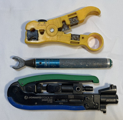 Jonard Tools Ct-200 6 3/4 In Crimper Rg-59, Rg-6, And Rg-11