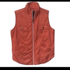 Tommy Bahama Lightweight Golf Vest Orange S Travel Athletic Packable Halloween