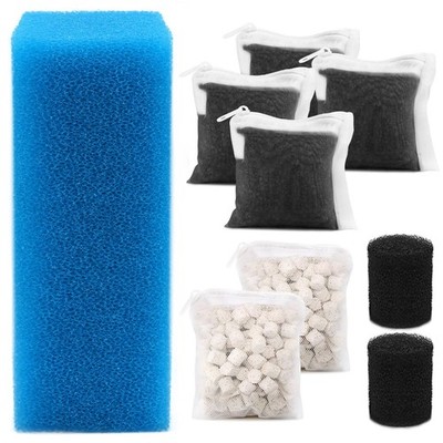 Aquarium Media Maintenance Kit for Fluval AC110 Power Filter, Includes 1 Blue...