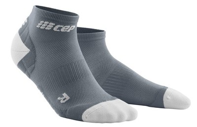 CEP Women's Ankle Performance Running Ultralight Low Cut Socks 4, Light Grey