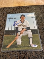 Ted Simmons Brewers Autographed 8x10 Photo PSA Authentication