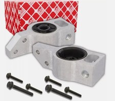 2x FEBI QUERLENKERLAGERSATZ + SCHRAUBEN VORNE für VW 3C TIGUAN SEAT AUDI 39230