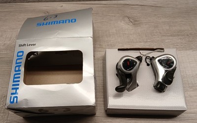 Shimano Tourney SL TX50 R6 Shifter Set 3x6 speed for Flat Bar - Thumb Shifters