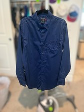 Mens Dockers Button Up Dress Shirt Size Large Regular Fit
