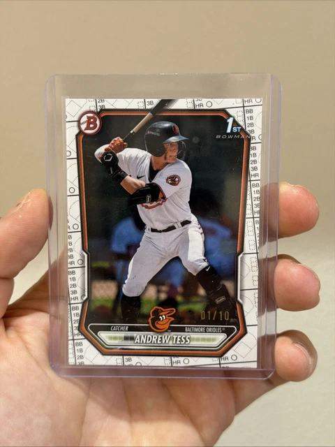 2026 Bowman Andrew Tess 1st Bowman Black Pattern /10 SSP Orioles First On Print!