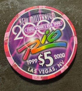 Year 2000 $5 Casino Chip from Rio Suites in Las Vegas