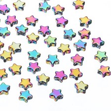 8mm Crystal Star Beads, 200 Pcs Star Bead, Colorful