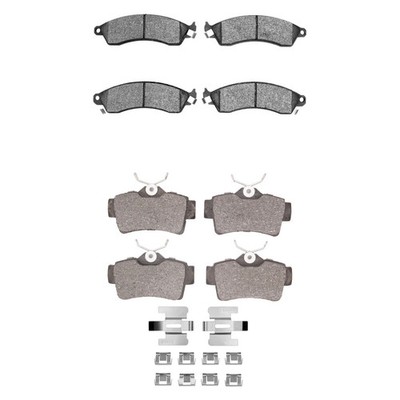 For Ford Mustang 01-02 R1 Concepts Optimum OEp Front & Rear Brake Pad Set