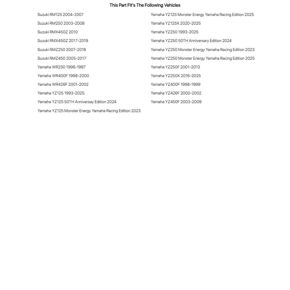 PC Racing Pro-Seal For YAMAHA YZ250 1993-2023