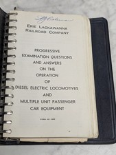 ERIE LACKAWANNA RAILROAD EXAMINATION QUESTIONS ANSWERS 1958 GUIDE BOOK