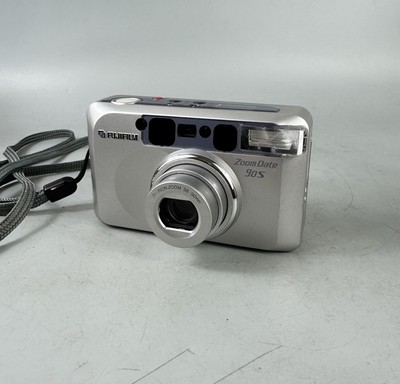 Fujifilm Zoom Date 90S 35mm Film Point and Shoot Camera, Silver