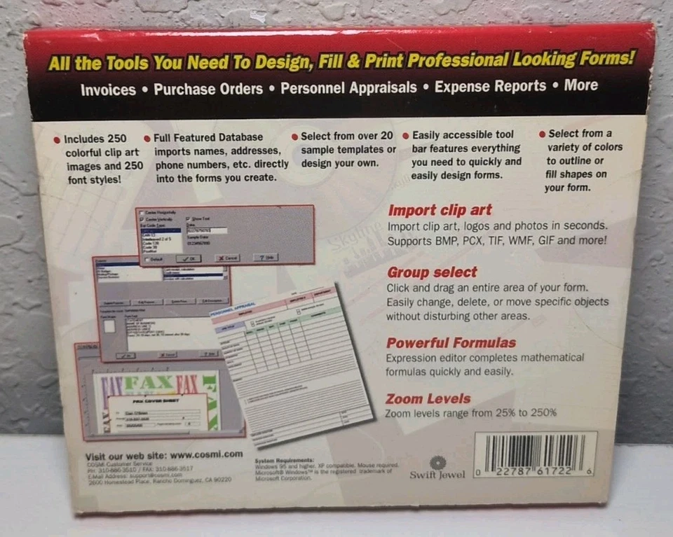 Cosmi Forms Maker & Filler PC CD-ROM Brand New B71 - Image 2 of 2