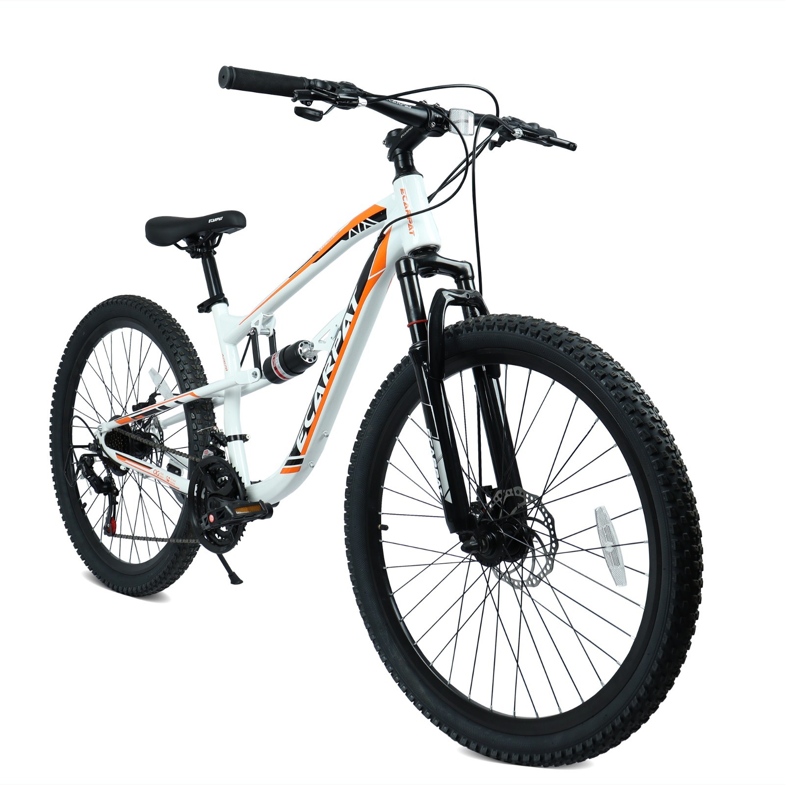 26 Inch Mountain Bike with 21-Speeds & Full Suspension Steel