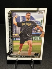 Carl Radke 2025 Topps Series 1 First Pitch #FP-6 Pirates Baseball Card