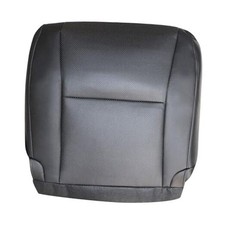 Driver Side Bottom Replacement Perforated Microfiber Leather Seat Cover Black