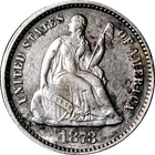 1873-P Seated Liberty Half Dime