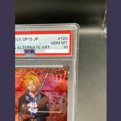 PSA 10 Sabo Red OP13-120 Manga Alt Art Carrying on His Will One