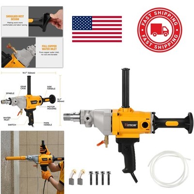 Diamond Core Drilling Machine 1700W Handheld Variable Speed for Wet Dry Use