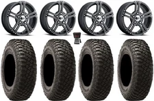 ITP SS212 15" Wheels Black 30" BFG KM3 Tires Polaris RZRTurboR&ProR