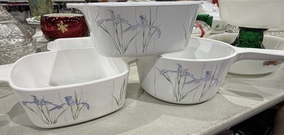 Corning Ware Shadow Iris Cookware 1.5 L Saucepan 2 -1.5 Casserole Dishes No Lids